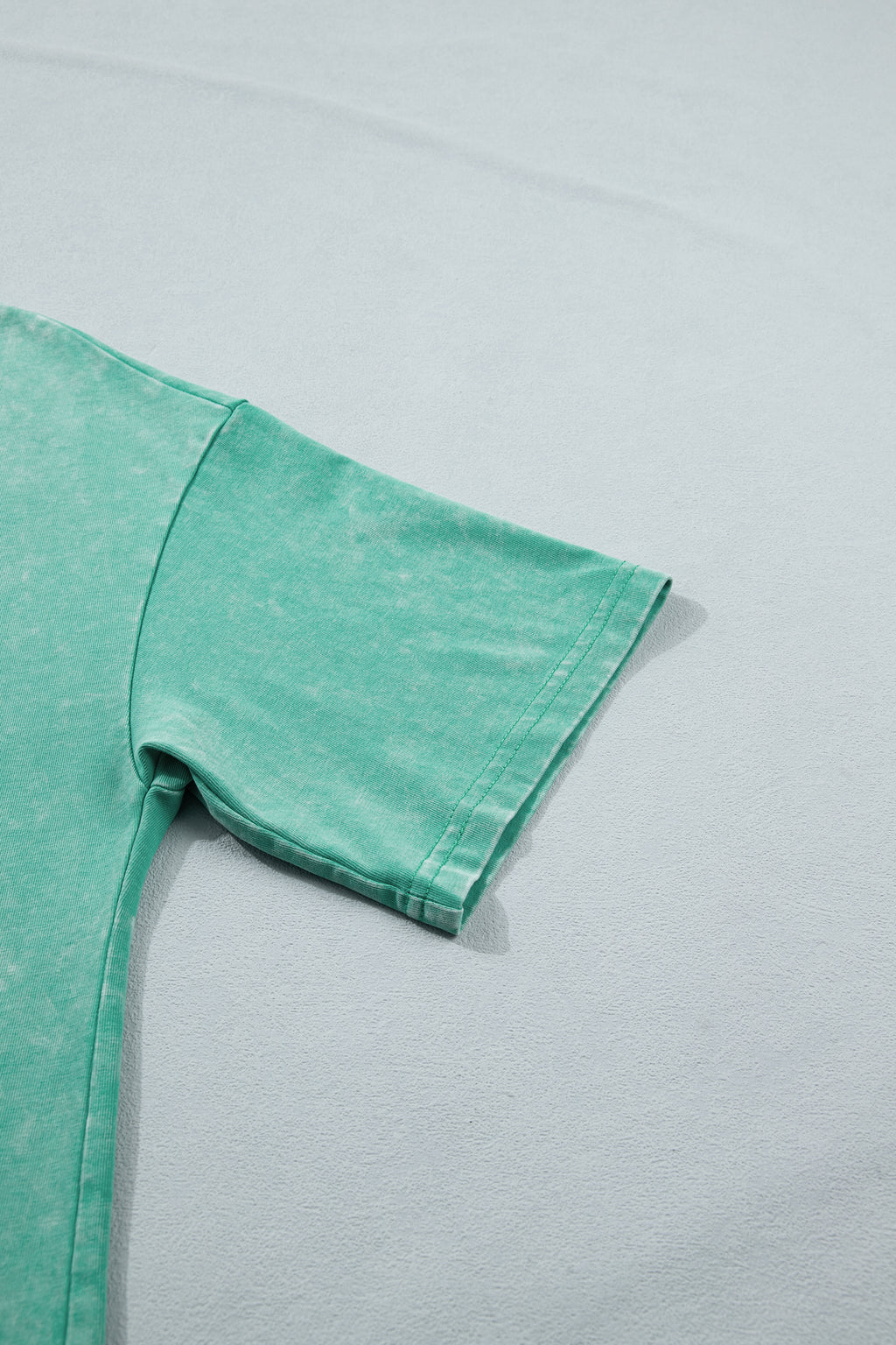 Sachet Pink Solid Color Cotton Mineral Washed Oversize Tee