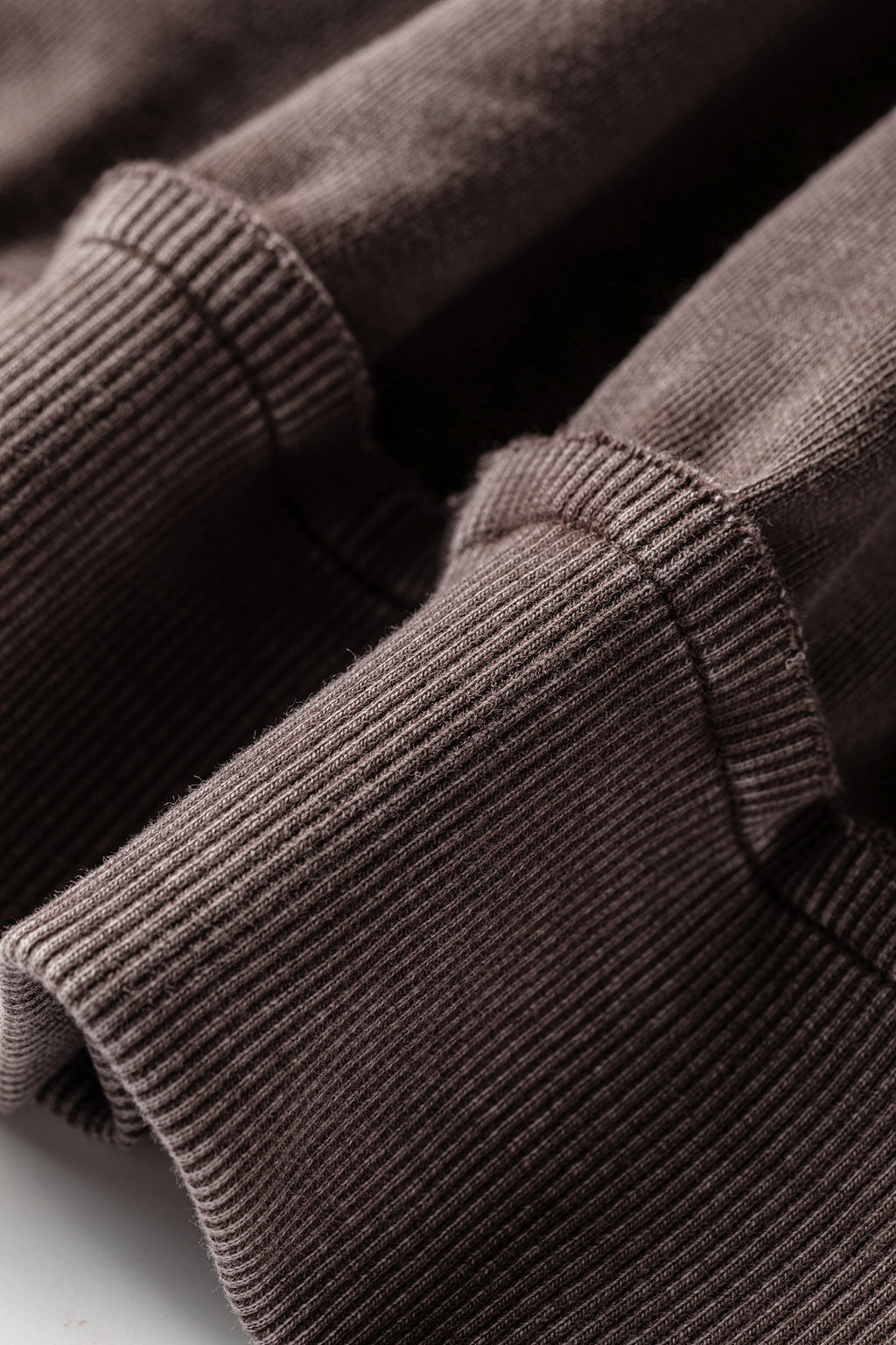 Dark Brown 3/4 Sleeve Mineral Wash Loose Cotton Top