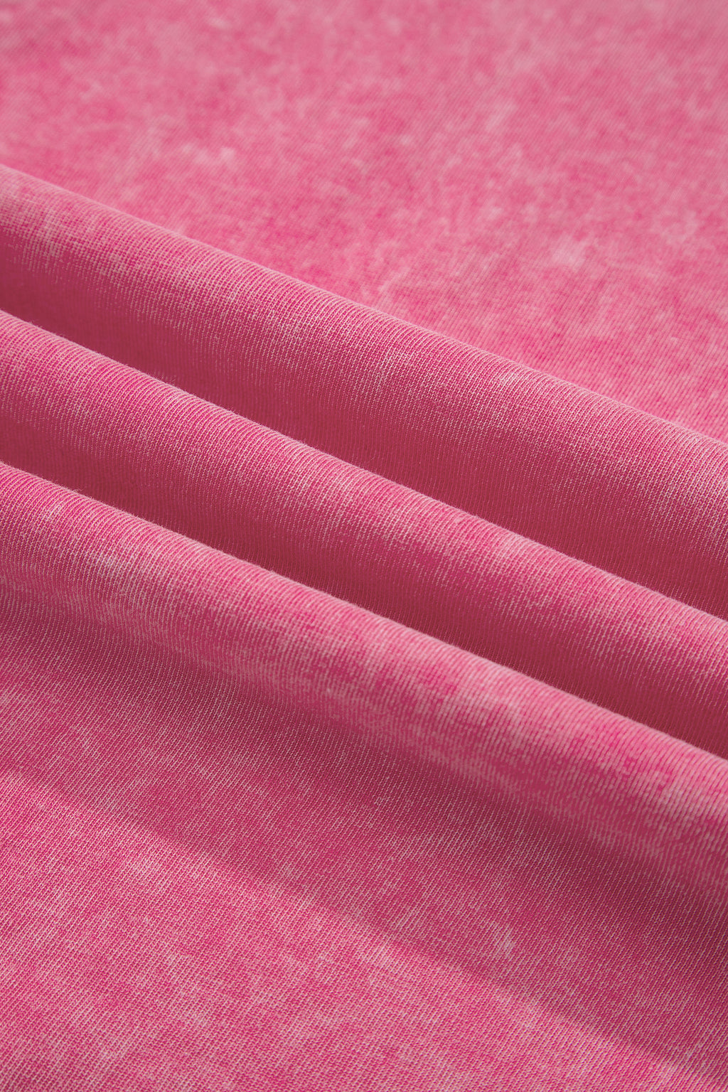 Sachet Pink Solid Color Cotton Mineral Washed Oversize Tee