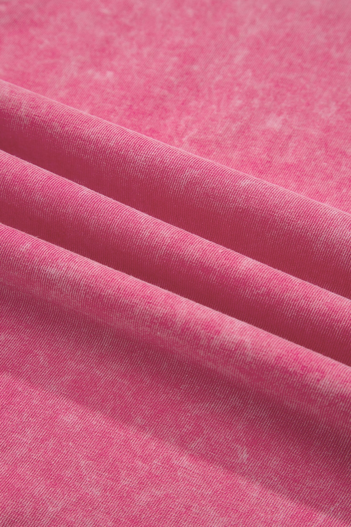 Sachet Pink Solid Color Cotton Mineral Washed Oversize Tee
