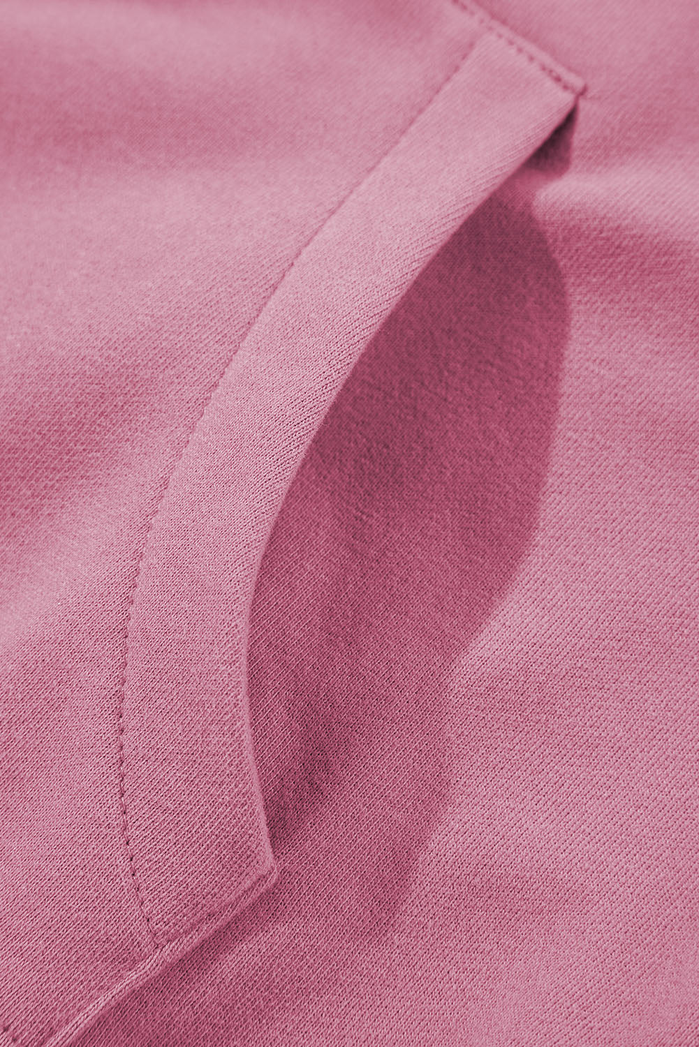 Phalaenopsis Zip Up Stand Collar Ribbed Thumbhole Sleeve Sweatshirt