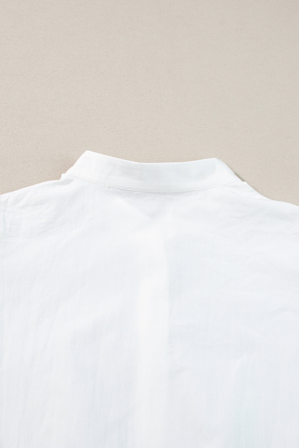 White High Waist Short Sleeve Tiered Shirt Dress