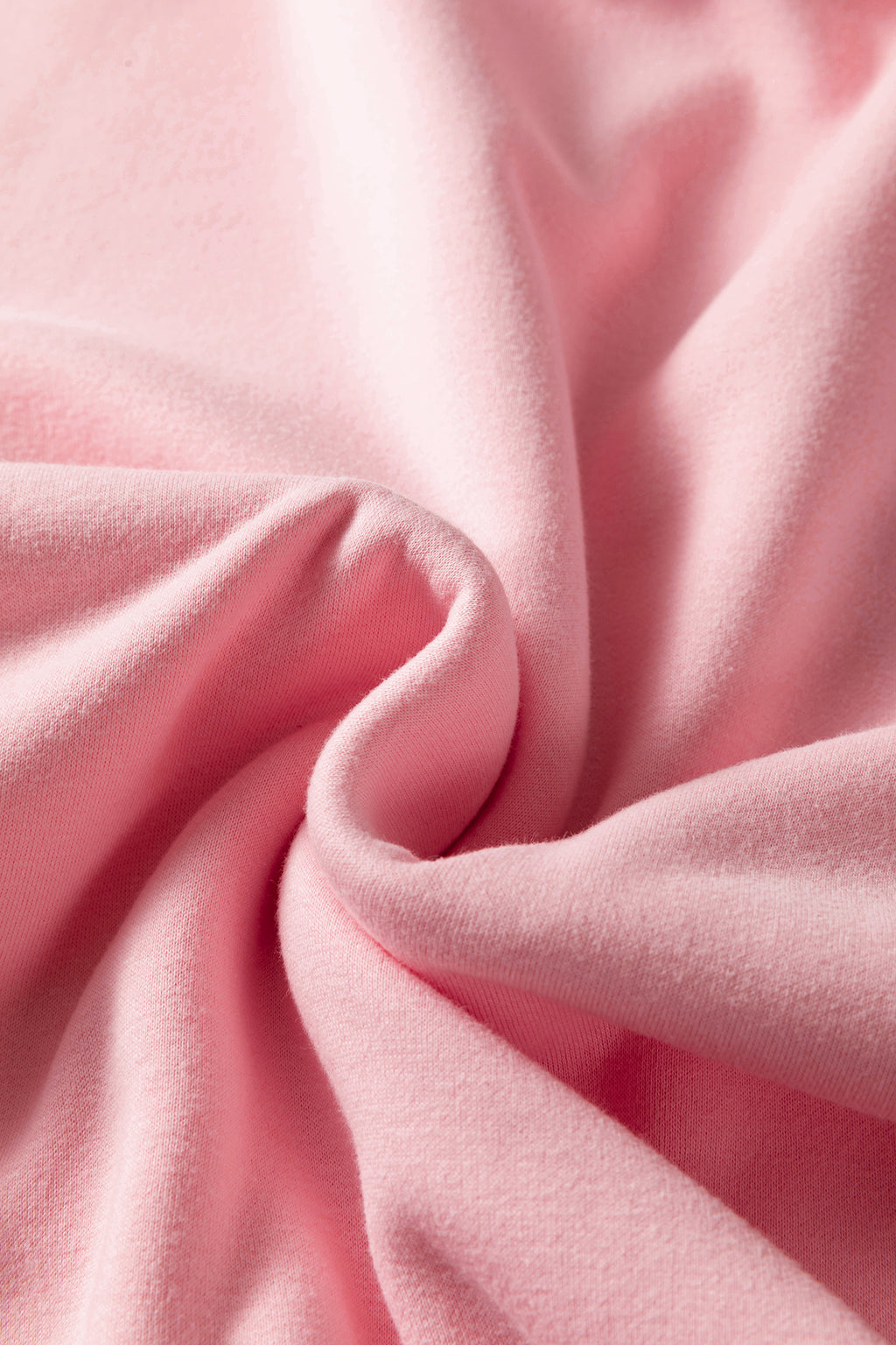Light Pink Oversize Drop Shoulder Reversible Mock Neck Sweatshirt