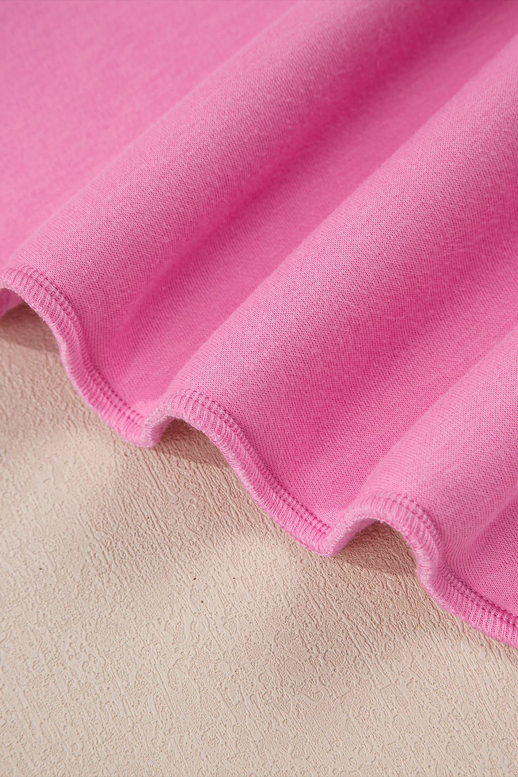 Light Pink Oversize Drop Shoulder Reversible Mock Neck Sweatshirt