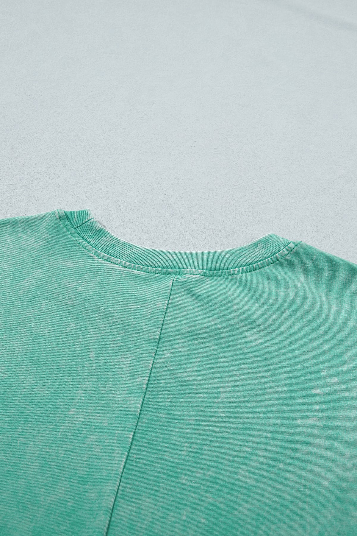 Sachet Pink Solid Color Cotton Mineral Washed Oversize Tee