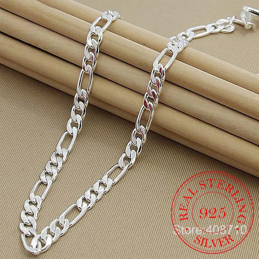 6mm/8mm Chain Sideways Necklace Man Woman Senior Luxury Jewelry