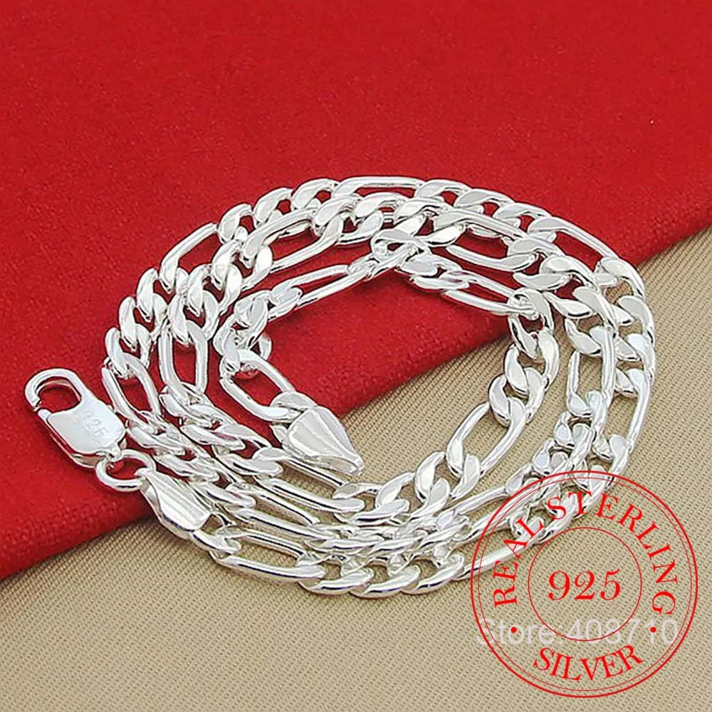 6mm/8mm Chain Sideways Necklace Man Woman Senior Luxury Jewelry