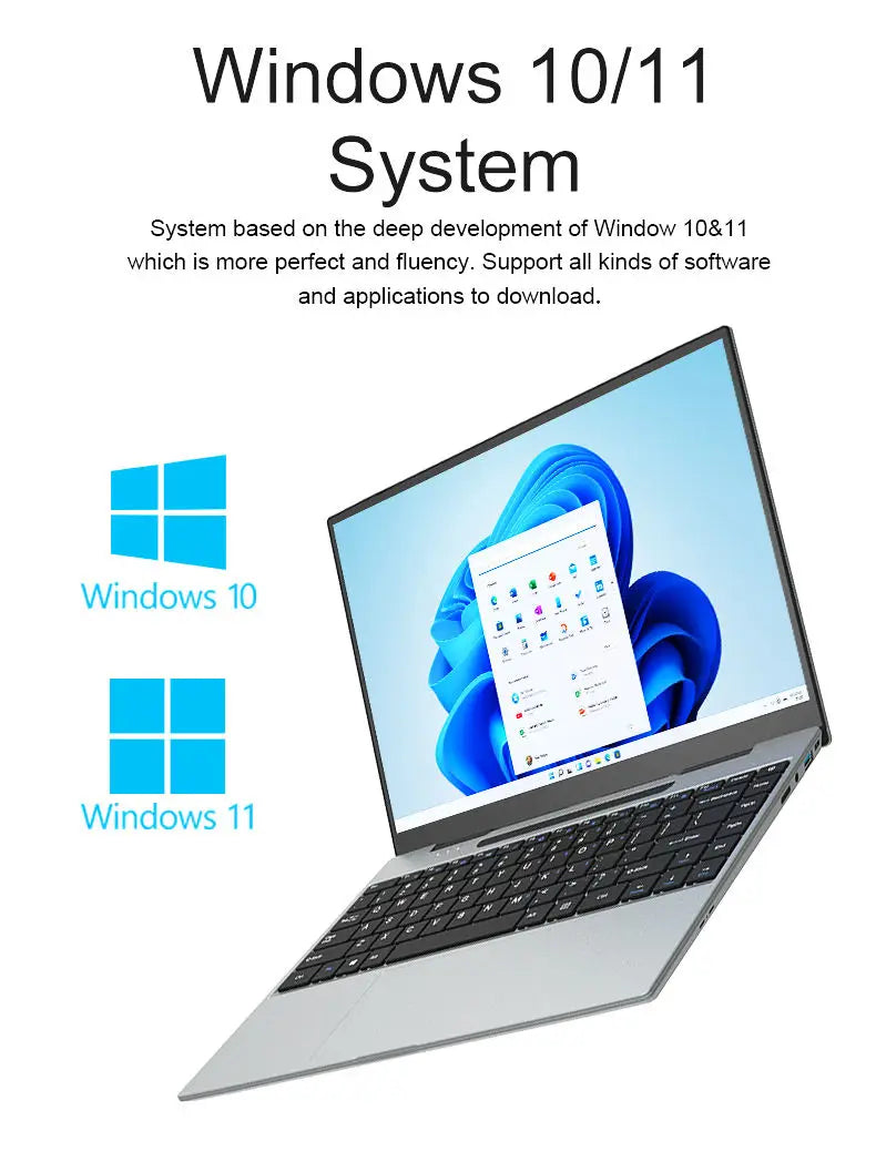 New Slim Laptop Computer 14 Inch Ips Fhd Display Intel Celeron J4125 Processor 8Gb Ddr4 256Gb Pcie Ssd Laptop Suitable for Girls