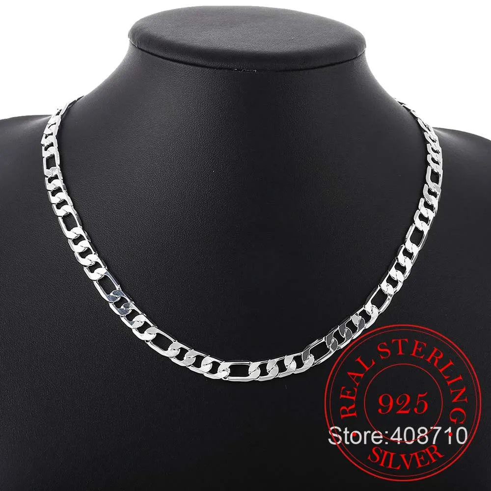 6mm/8mm Chain Sideways Necklace Man Woman Senior Luxury Jewelry