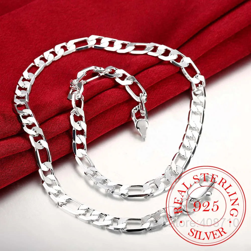 6mm/8mm Chain Sideways Necklace Man Woman Senior Luxury Jewelry