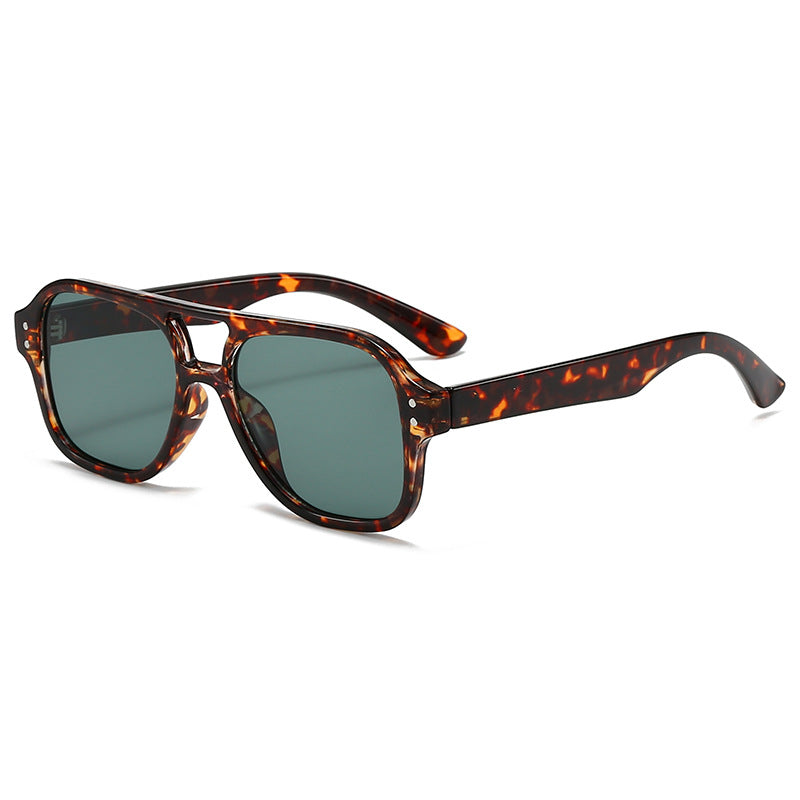 Double-beam Sunglasses Women's High-end Sense