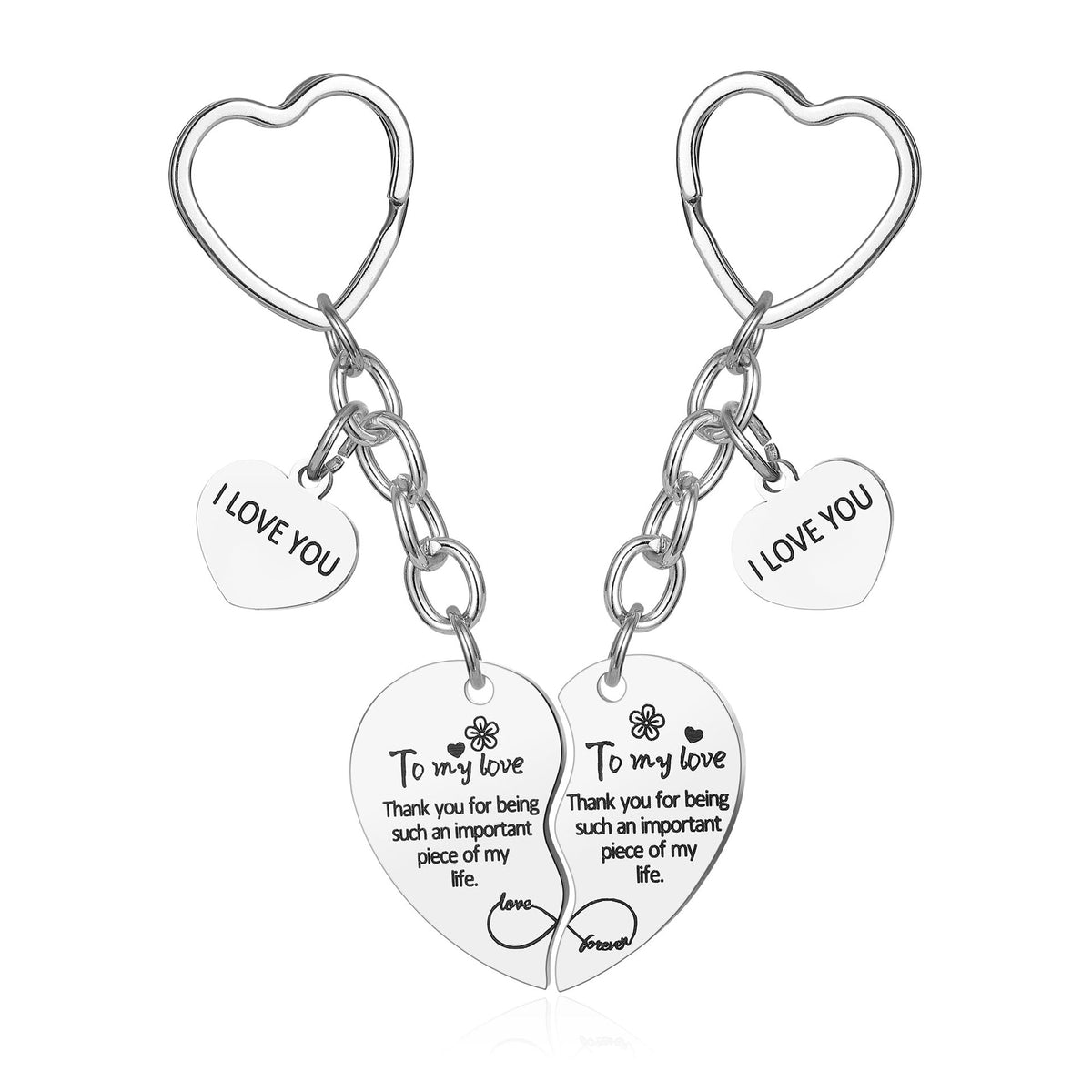 Rose GoldKeychain Love