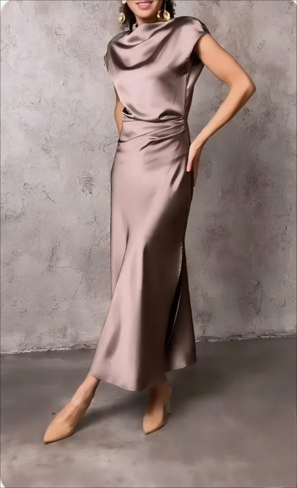 One-Shoulder Sexy Backless Fishtail Dress