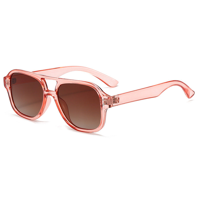 Double-beam Sunglasses Women's High-end Sense