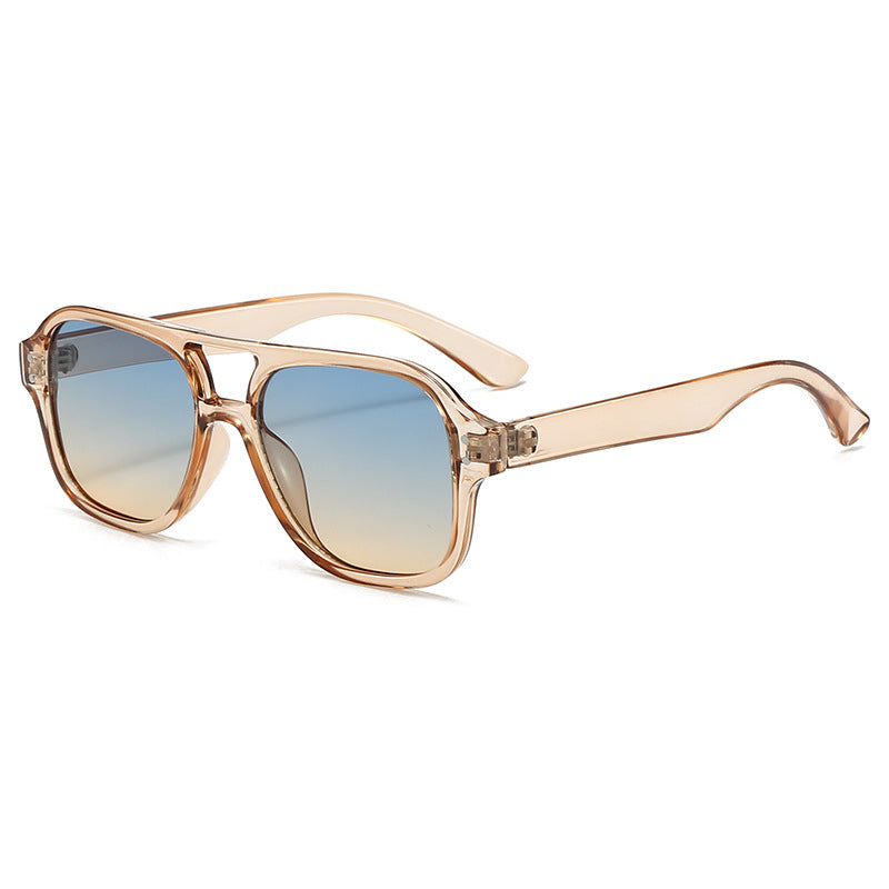 Double-beam Sunglasses Women's High-end Sense