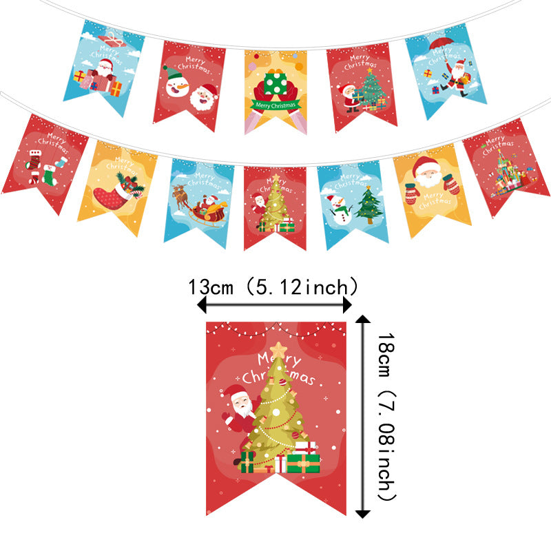 Christmas Flag Set Christmas Garland