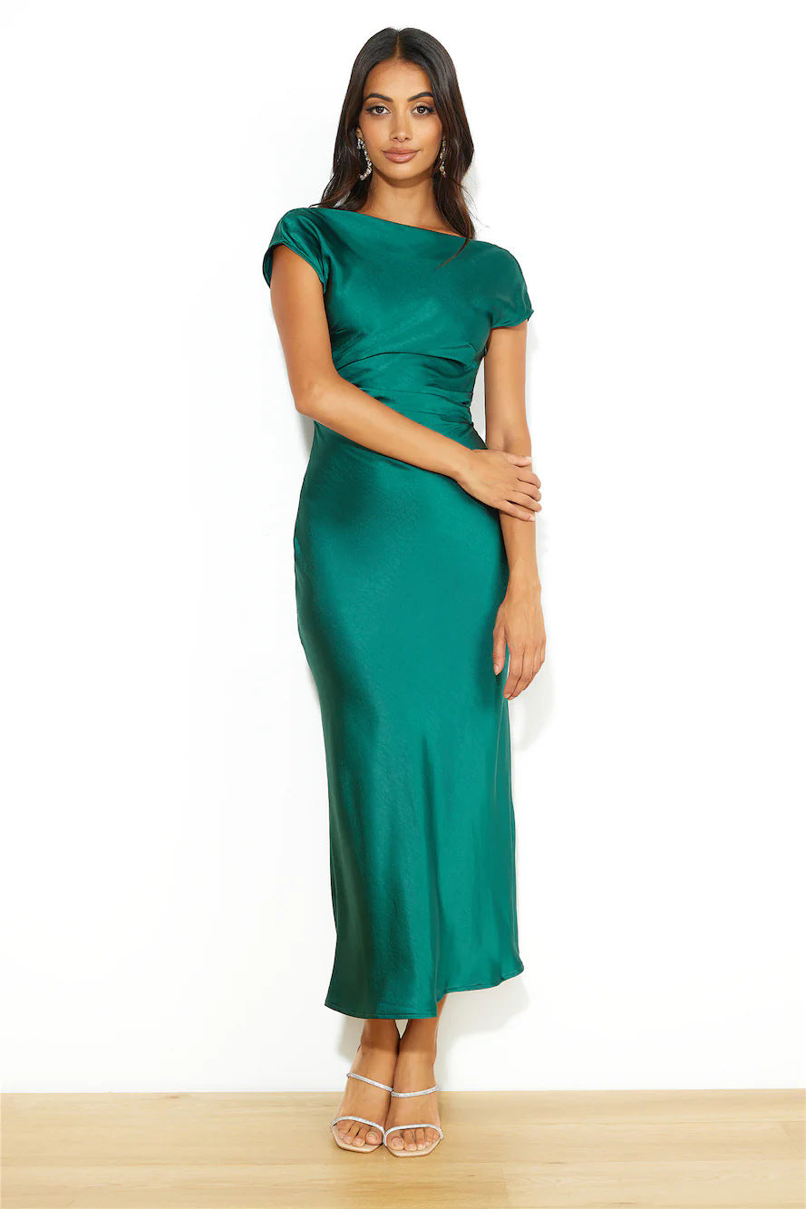 One-Shoulder Sexy Backless Fishtail Dress