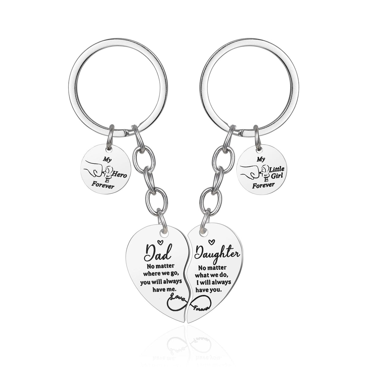 Rose GoldKeychain Love