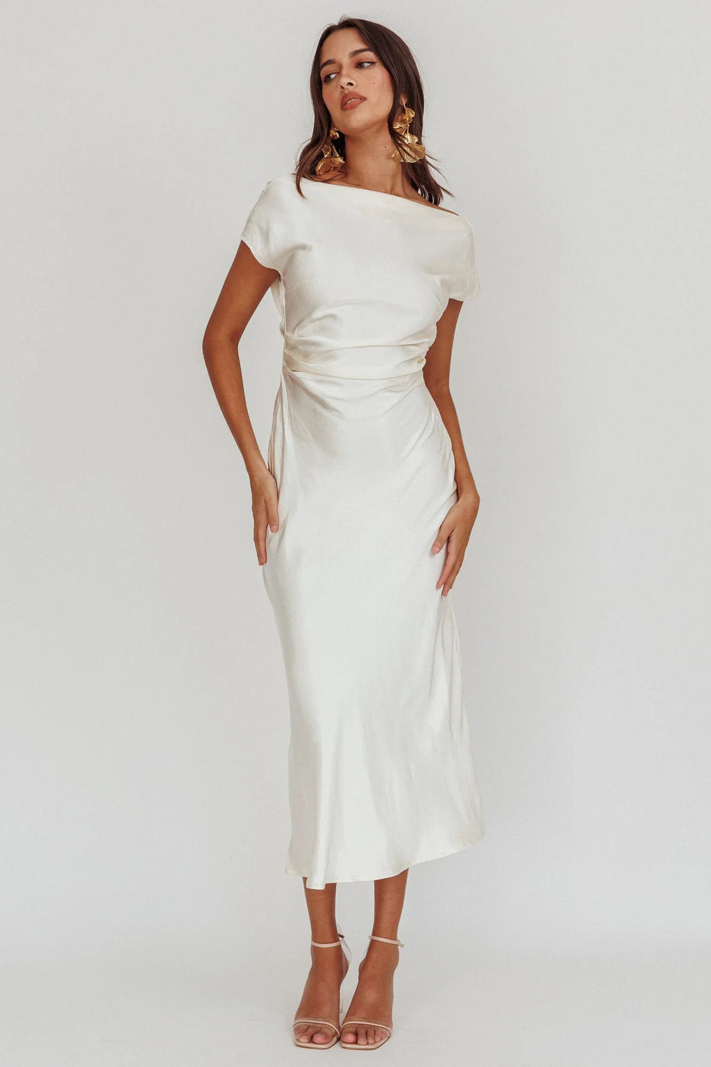 One-Shoulder Sexy Backless Fishtail Dress