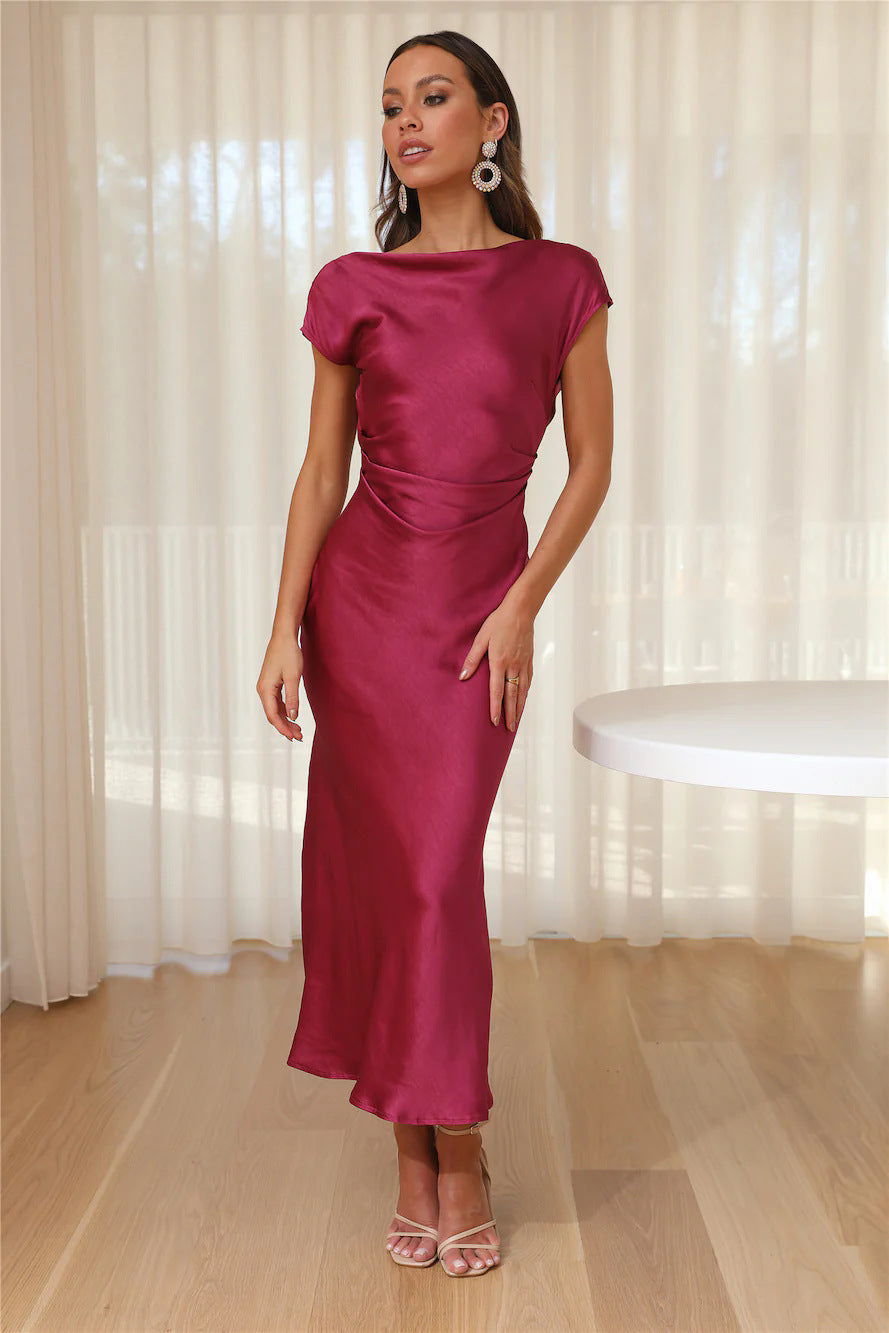 One-Shoulder Sexy Backless Fishtail Dress