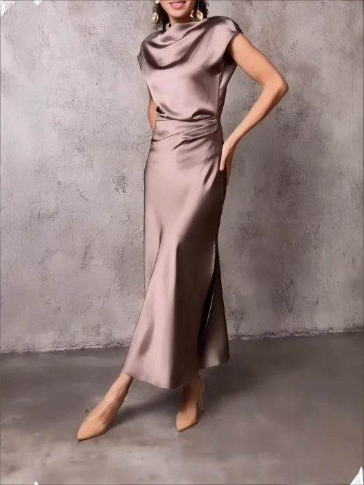One-Shoulder Sexy Backless Fishtail Dress