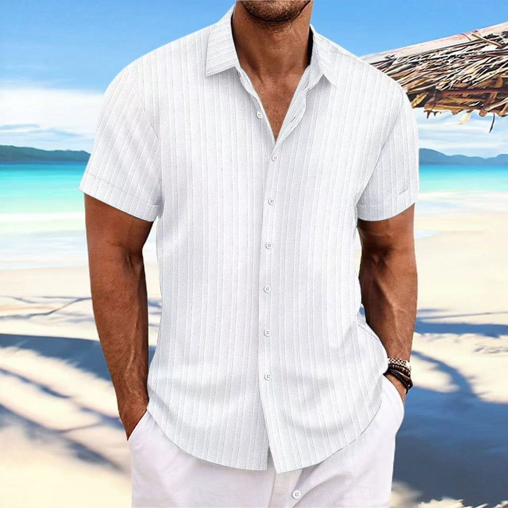Cross-border Explosion New Men's Short-sleeved Shirt