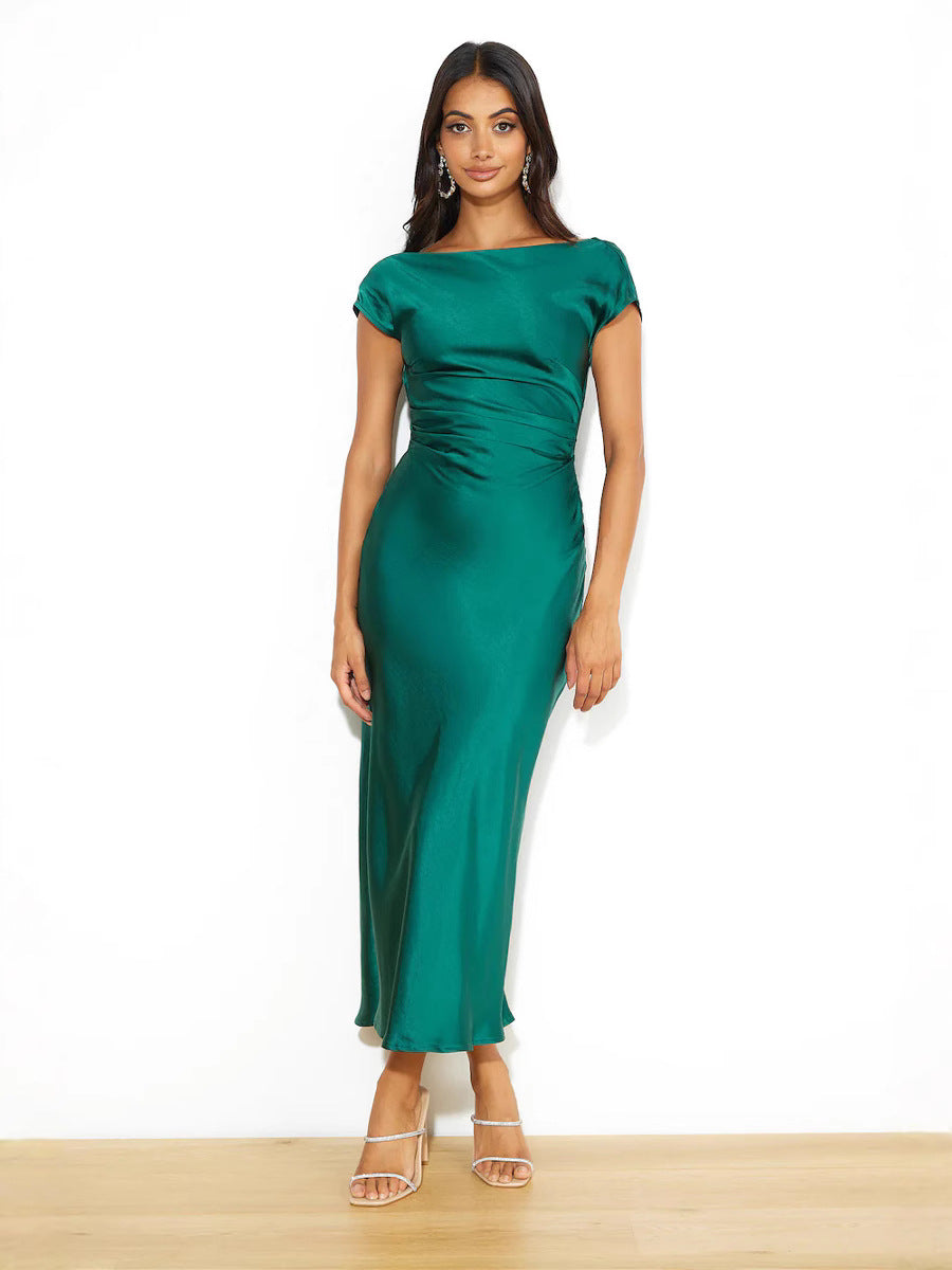 One-Shoulder Sexy Backless Fishtail Dress