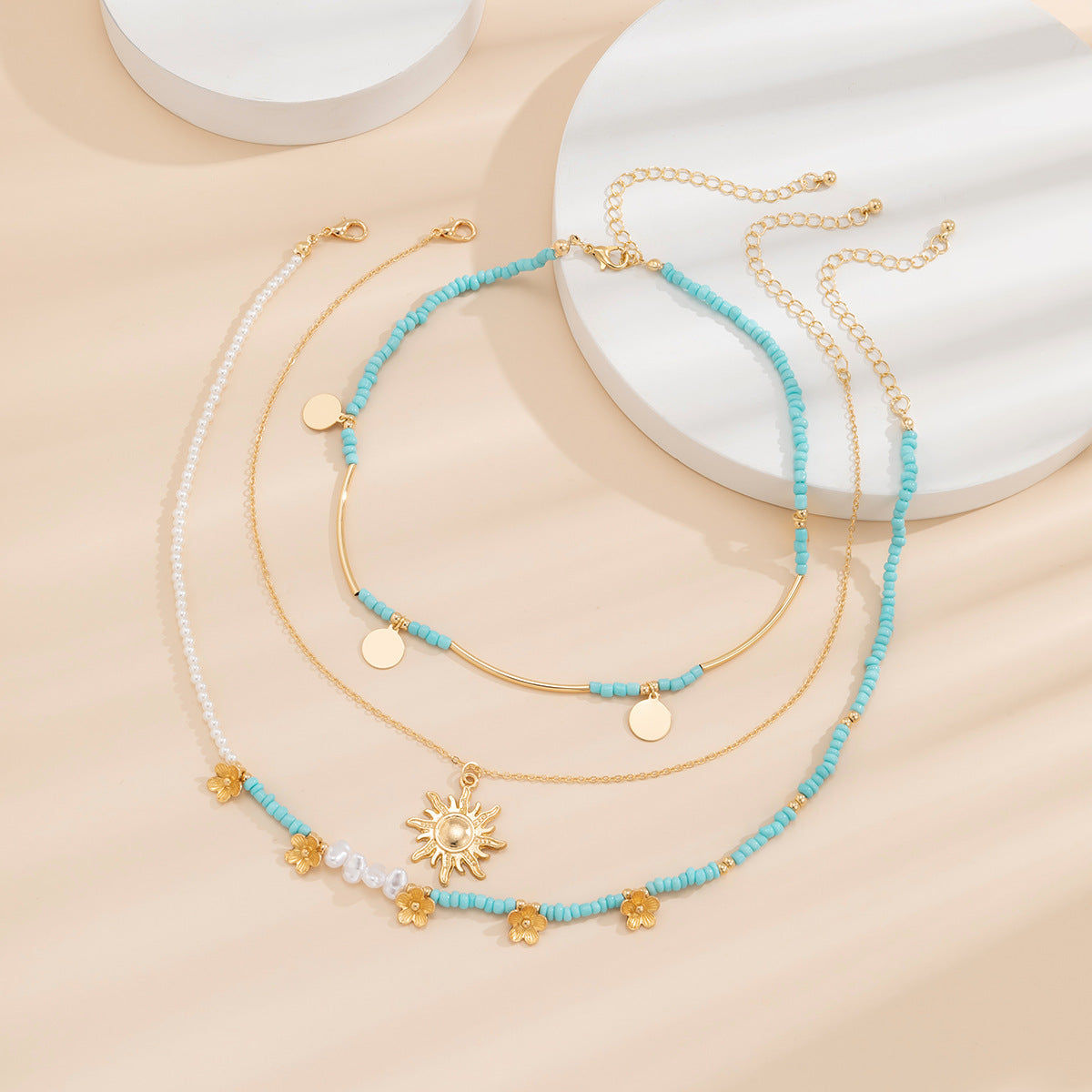 Hip Hop Imitation Pearl Niche Necklace