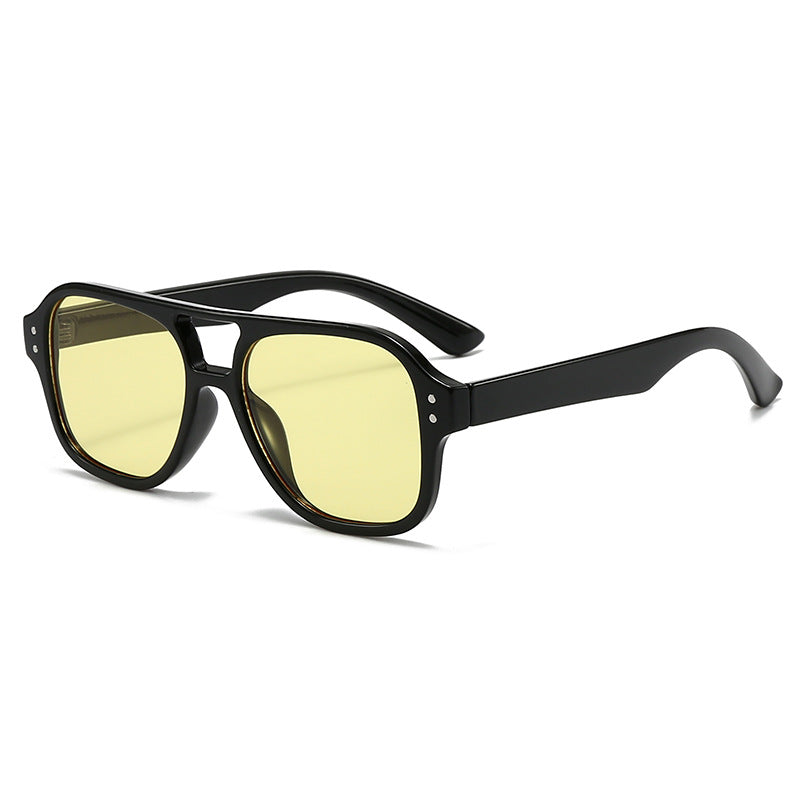 Double-beam Sunglasses Women's High-end Sense
