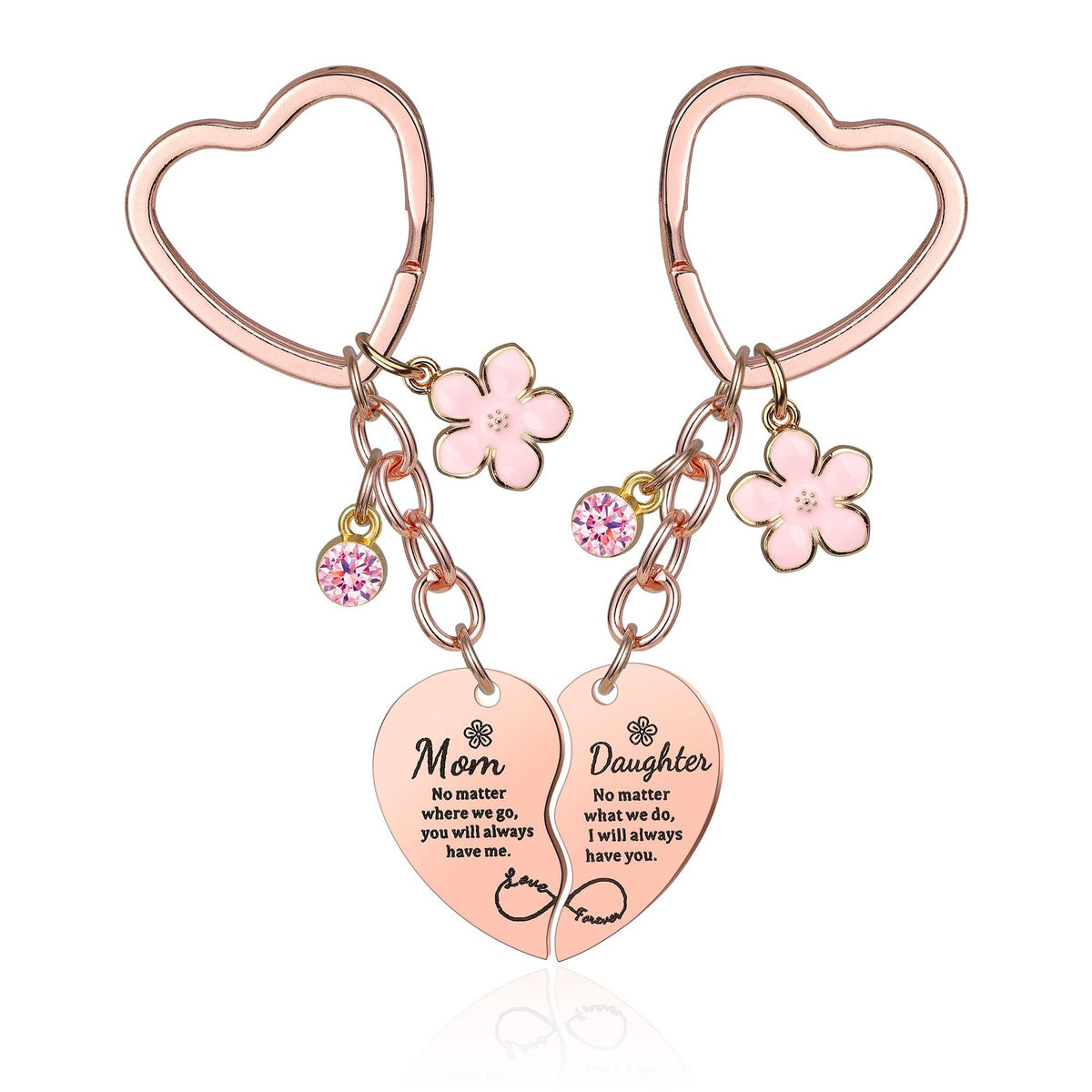 Rose GoldKeychain Love