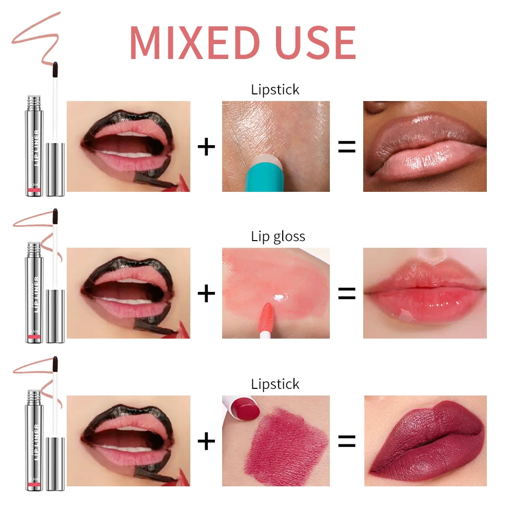 Highly Pigmented Lip Liner Tattoo Matte Peel Off Enhance Lips Lip Liner Lasting Lip Stain Waterproof Transfer-proof Lipstic