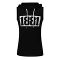 Men's Hooded Tank Tops Gym Workout Training Hoodies Sleeveless Bodybuildng Muscle Cut Off T-Shirt with Pocket