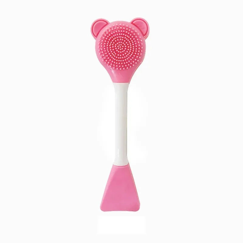 1/3/4pcs Facial Mask Brush Face Mask Applicator Makeup Brushes  Double Ending Soft Bristle Silicone Cleaning Beauty Tools