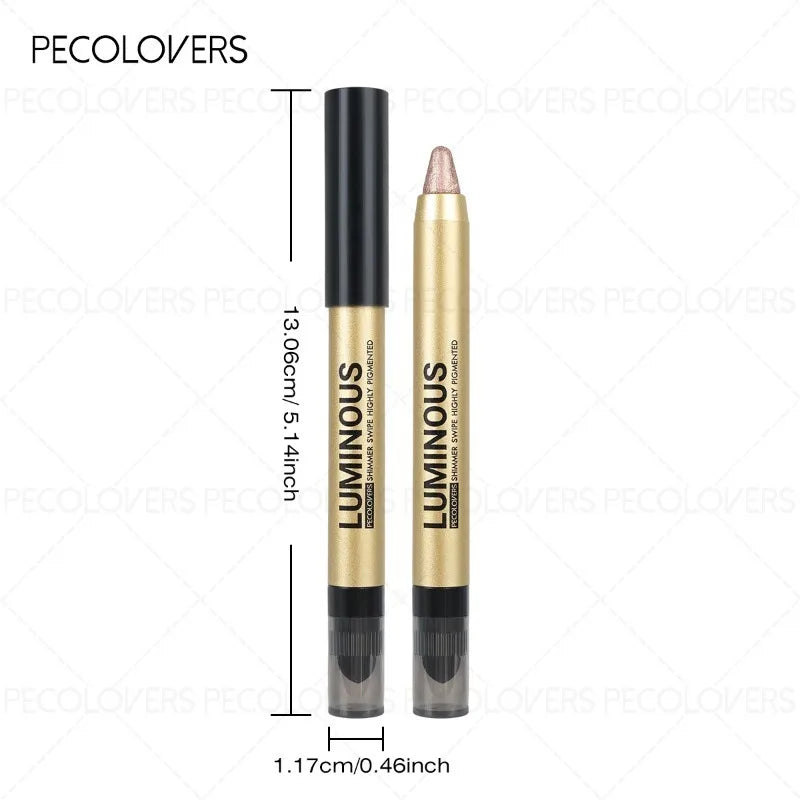 Crayon fard à paupières tube doré — waterproof multi-couleurs
