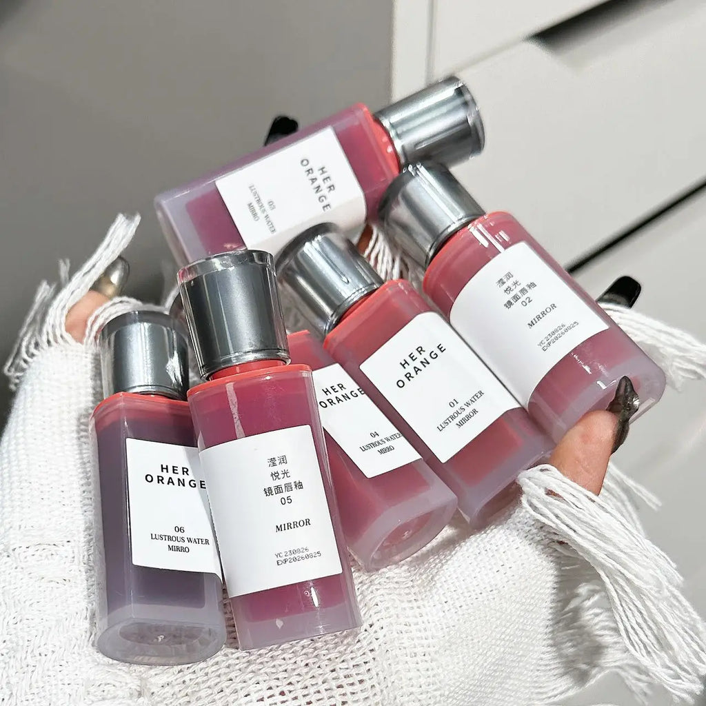 Herorange Hydrating Gloss Lip Tint Watery Texture Plump Glass Lips Long Lasting Non-Dry Dating Daily Makeup