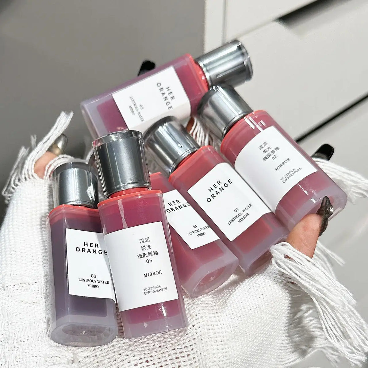 Herorange Hydrating Gloss Lip Tint Watery Texture Plump Glass Lips Long Lasting Non-Dry Dating Daily Makeup