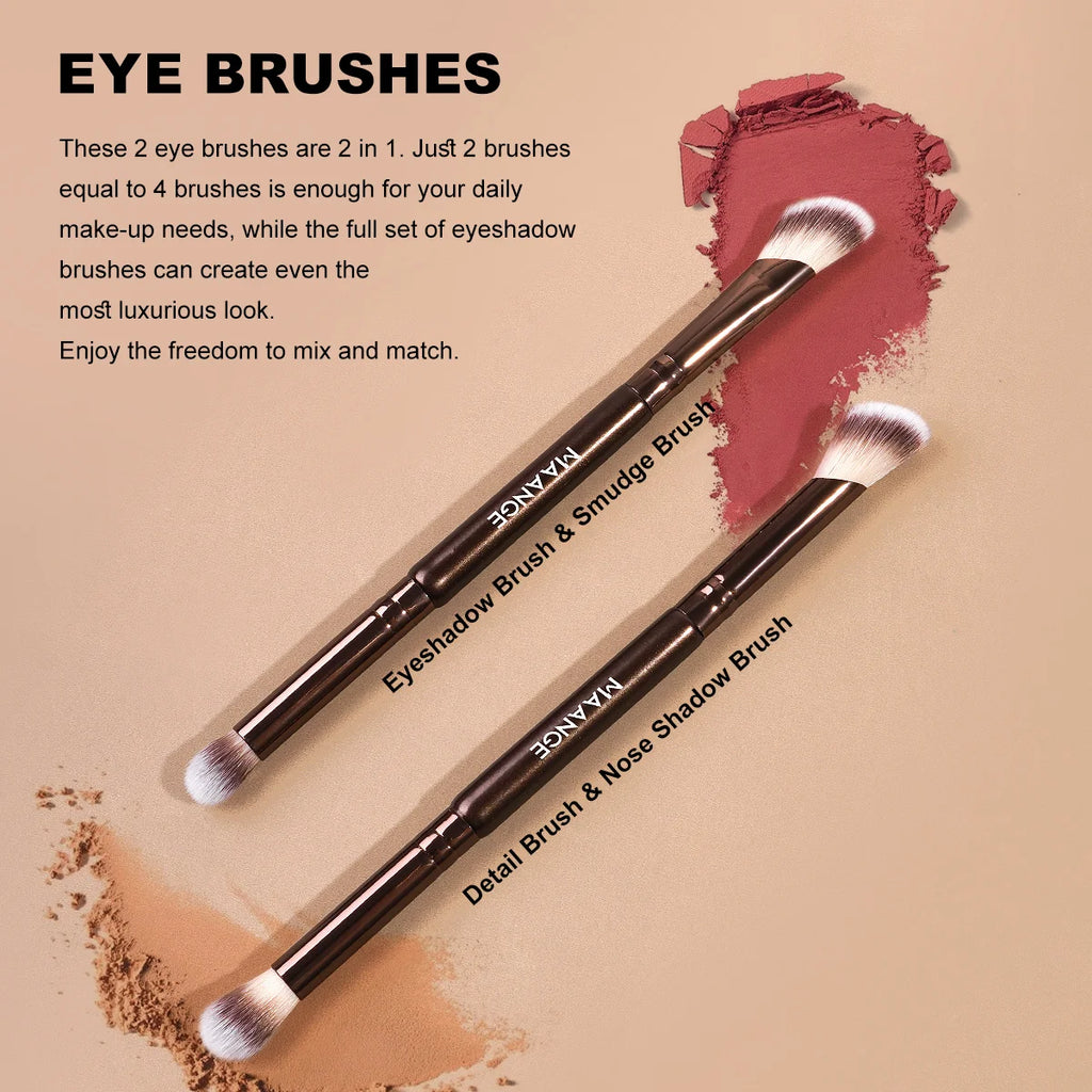 MAANGE 5pcs Makeup Brush Set Foundation Brush Concealer Brush Eyeshadow Brush Multi-Purpose Makeup Brush Professional Makeup Kit