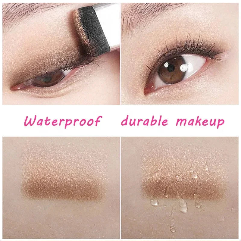 Palette fard à paupières mat bicolore — format compact de voyage