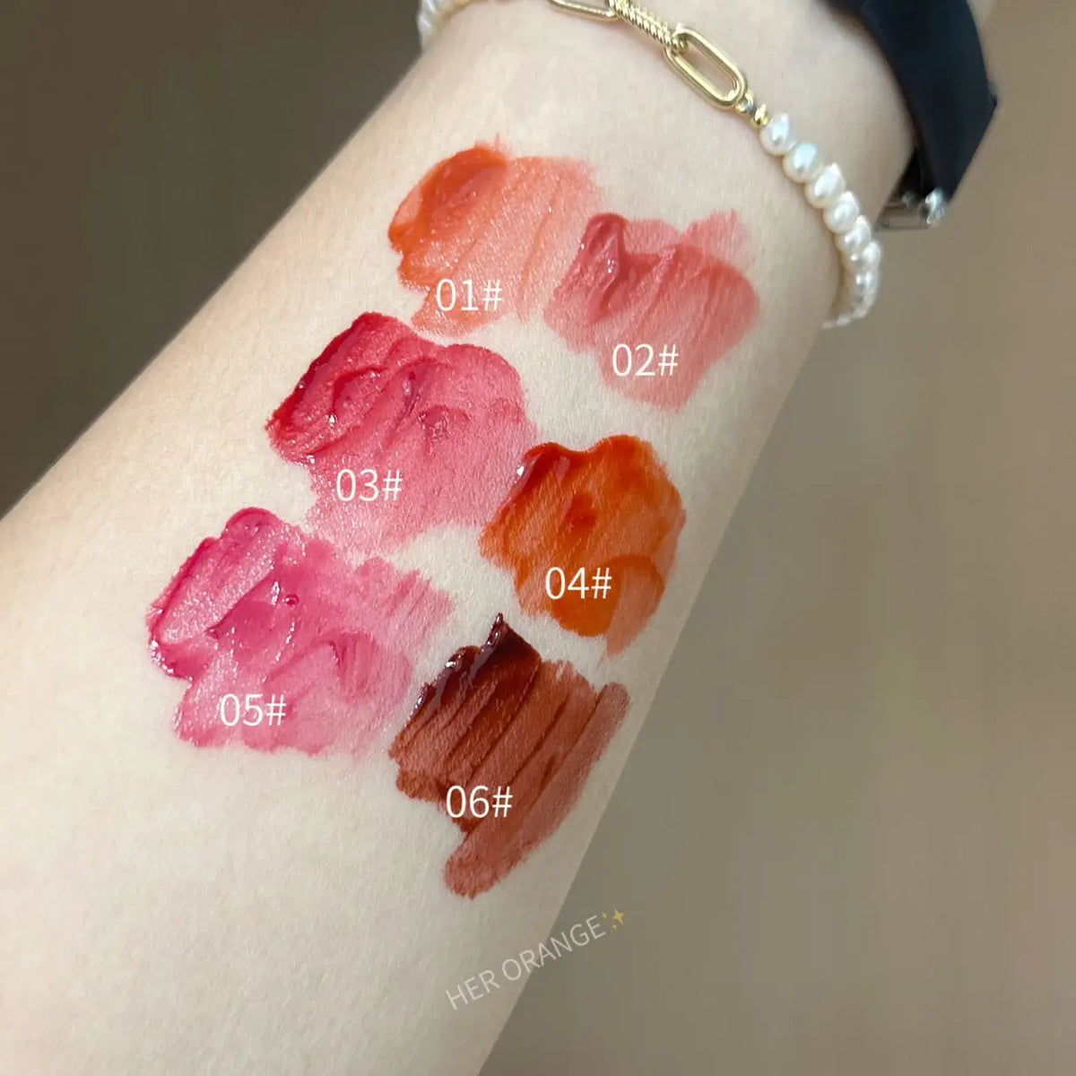 Herorange Hydrating Gloss Lip Tint Watery Texture Plump Glass Lips Long Lasting Non-Dry Dating Daily Makeup