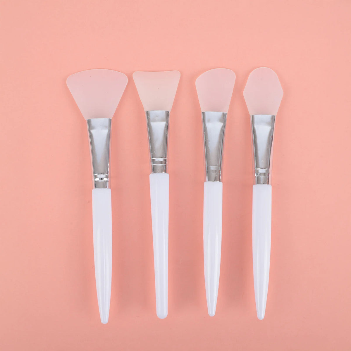1/3/4pcs Facial Mask Brush Face Mask Applicator Makeup Brushes  Double Ending Soft Bristle Silicone Cleaning Beauty Tools