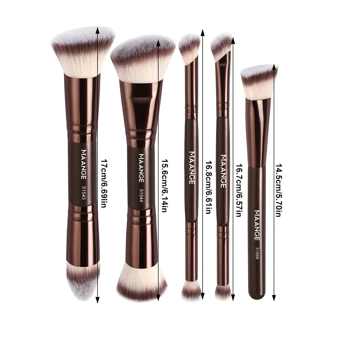 MAANGE 5pcs Makeup Brush Set Foundation Brush Concealer Brush Eyeshadow Brush Multi-Purpose Makeup Brush Professional Makeup Kit