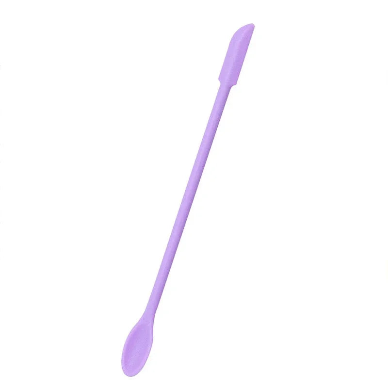 1pc Double-Headed Scraper Silicone Small Tip Spatula Cosmetics Foundation Cream Mini Dig Spoon Makeup Tools Cosmetic