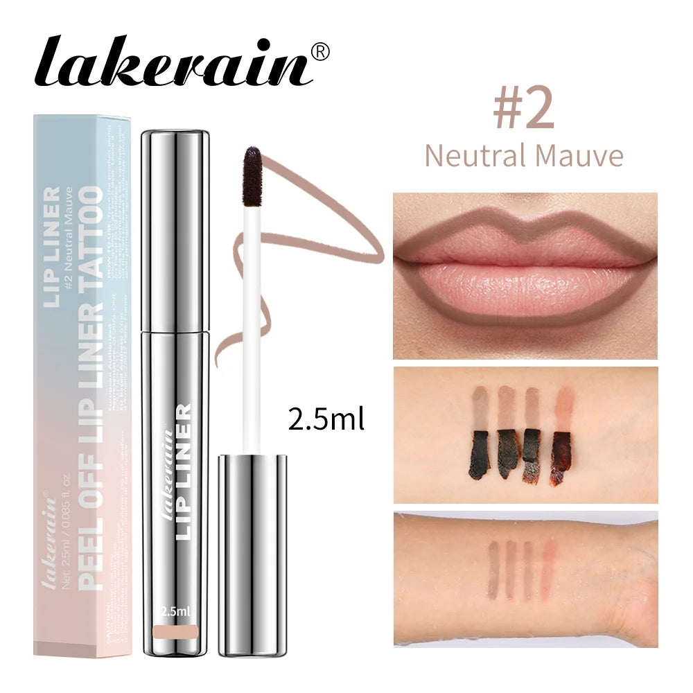Highly Pigmented Lip Liner Tattoo Matte Peel Off Enhance Lips Lip Liner Lasting Lip Stain Waterproof Transfer-proof Lipstic