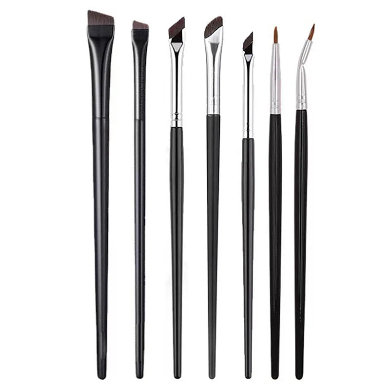 【Brow Contour Makeup Brushes Eyebrow Eyeliner Brush Professional Super Thin Angled Liner Eye Brush Make Up Tools】