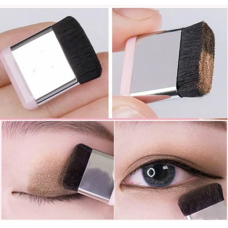 Palette fard à paupières mat bicolore — format compact de voyage