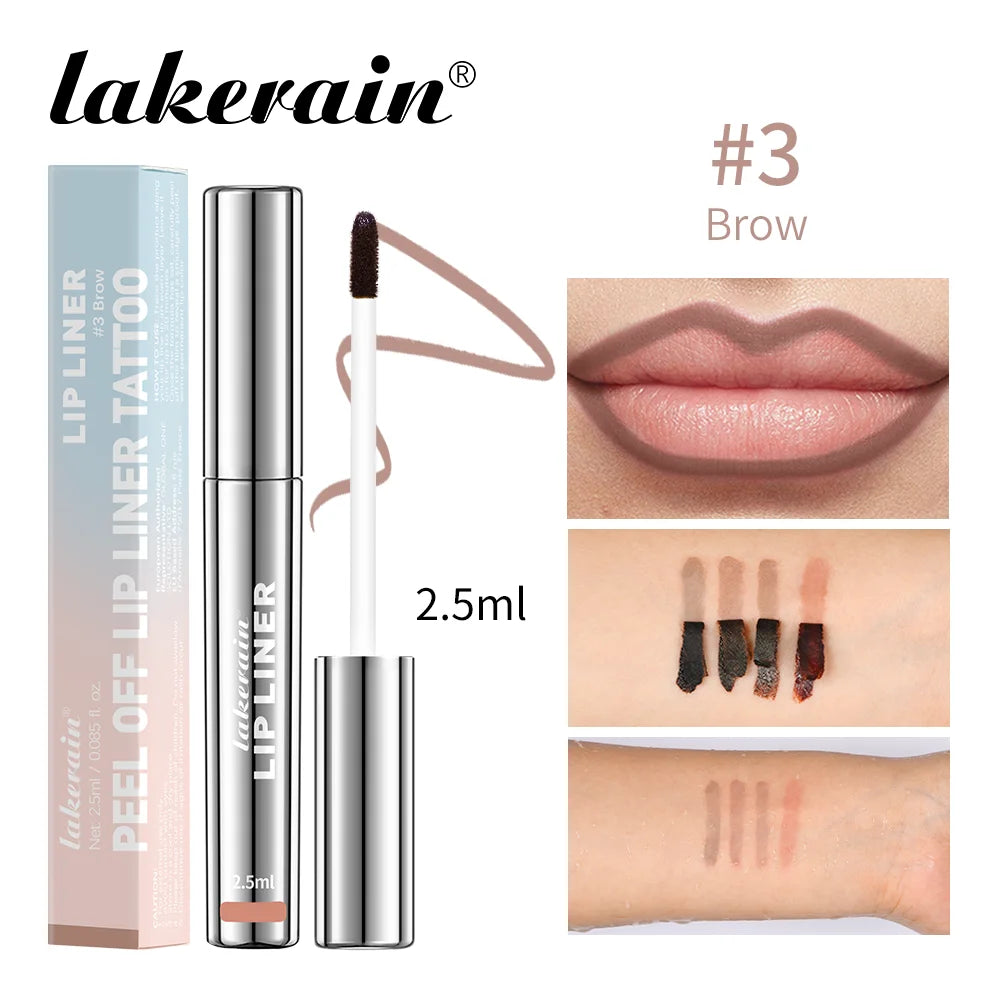 Highly Pigmented Lip Liner Tattoo Matte Peel Off Enhance Lips Lip Liner Lasting Lip Stain Waterproof Transfer-proof Lipstic