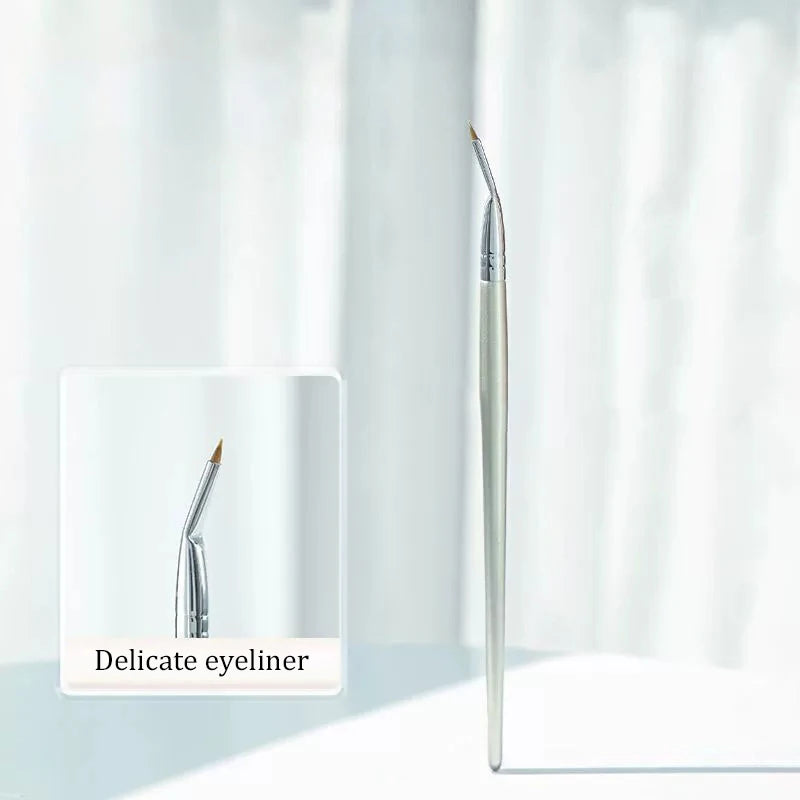 【Brow Contour Makeup Brushes Eyebrow Eyeliner Brush Professional Super Thin Angled Liner Eye Brush Make Up Tools】