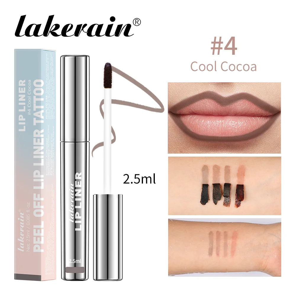 Highly Pigmented Lip Liner Tattoo Matte Peel Off Enhance Lips Lip Liner Lasting Lip Stain Waterproof Transfer-proof Lipstic