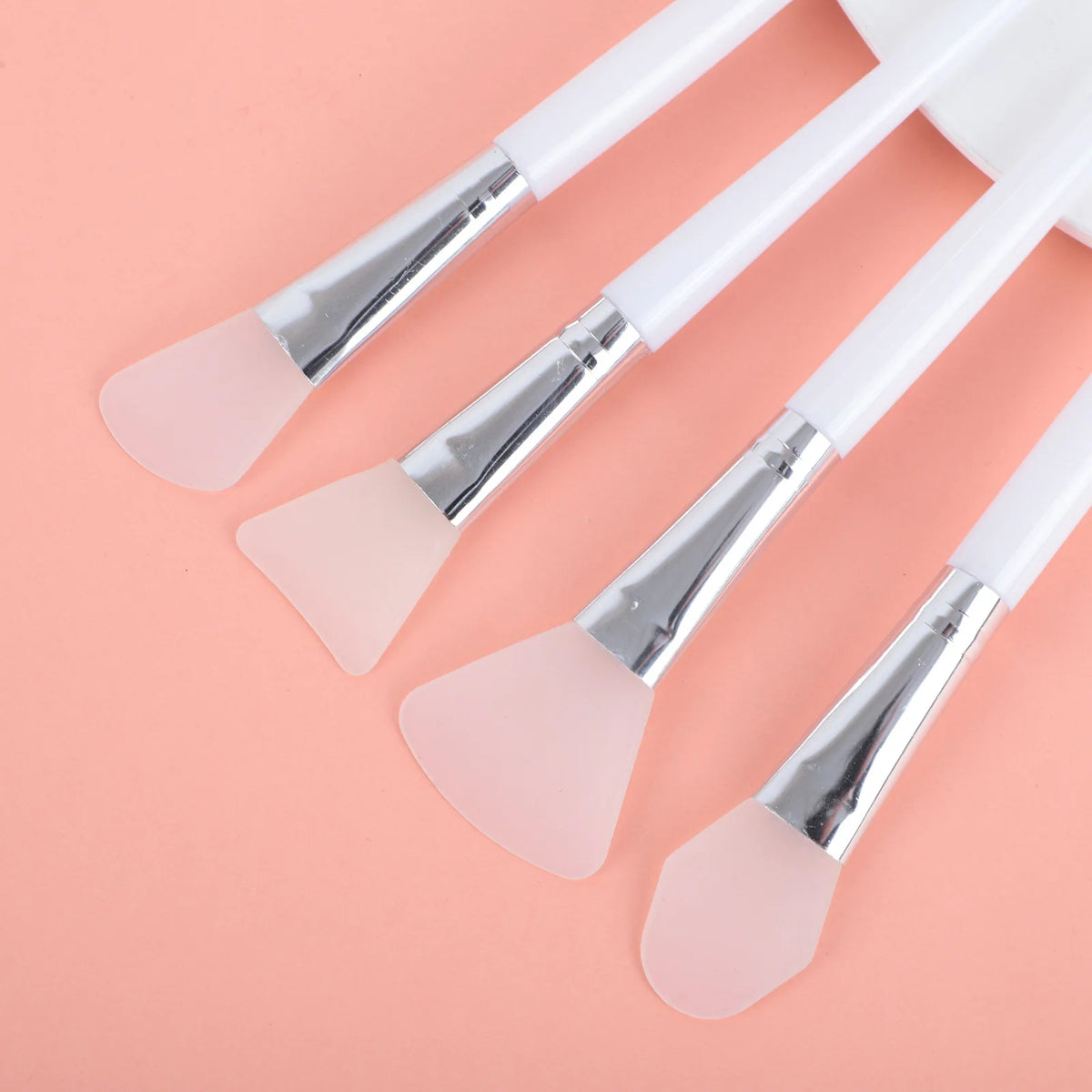1/3/4pcs Facial Mask Brush Face Mask Applicator Makeup Brushes  Double Ending Soft Bristle Silicone Cleaning Beauty Tools