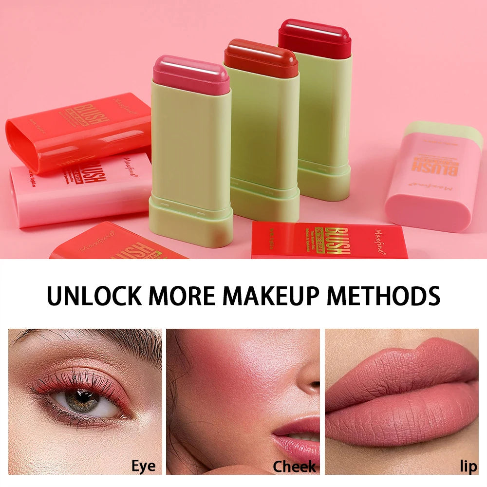 Stick blush multifonction waterproof longue tenue — teint frais